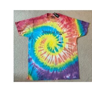 NWT Hot Topic Black Matter Love is Love Tie Dye Tee